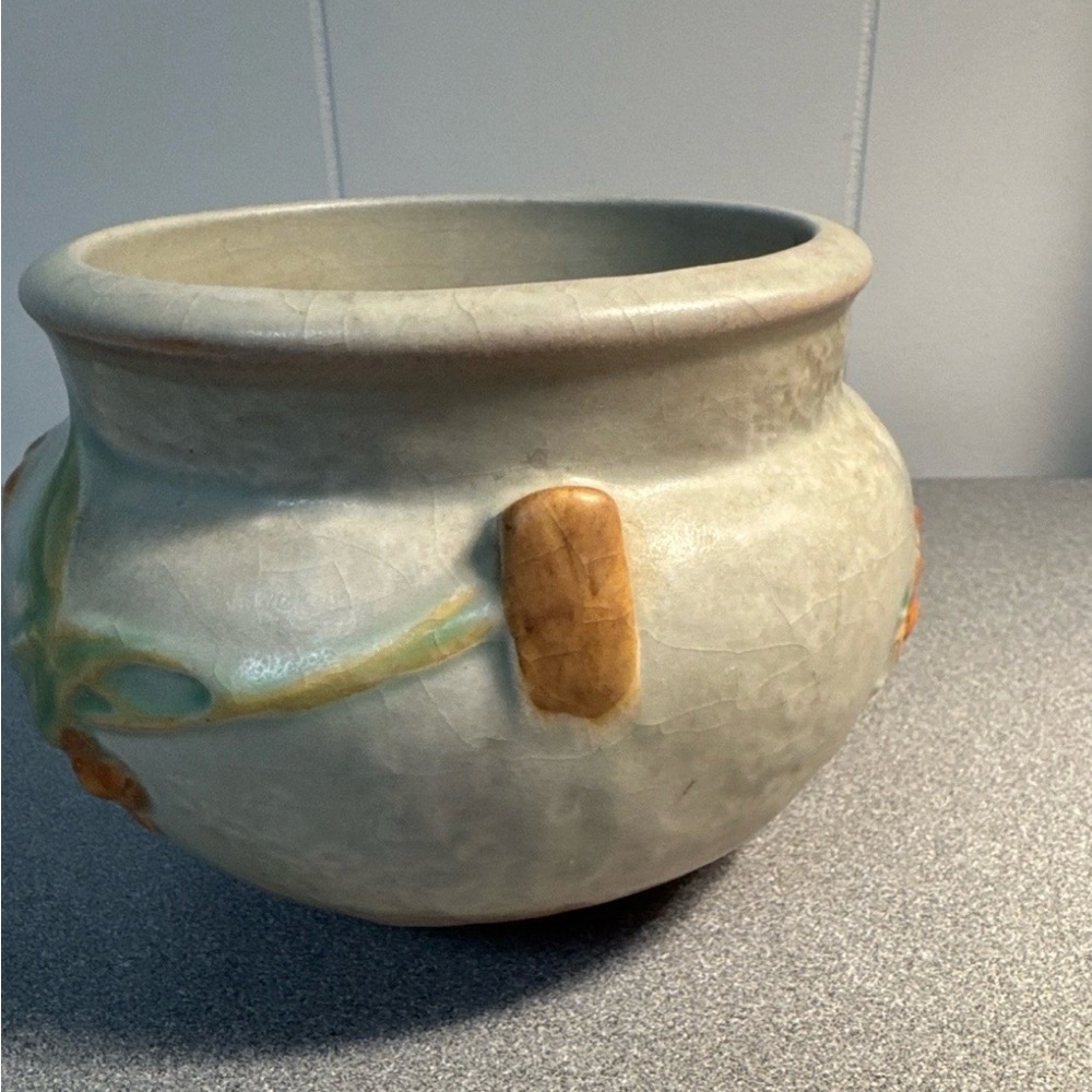Roseville Pottery, Bittersweet Planter, 1951, 800-4, 4" Tall - Picture 5 of 8